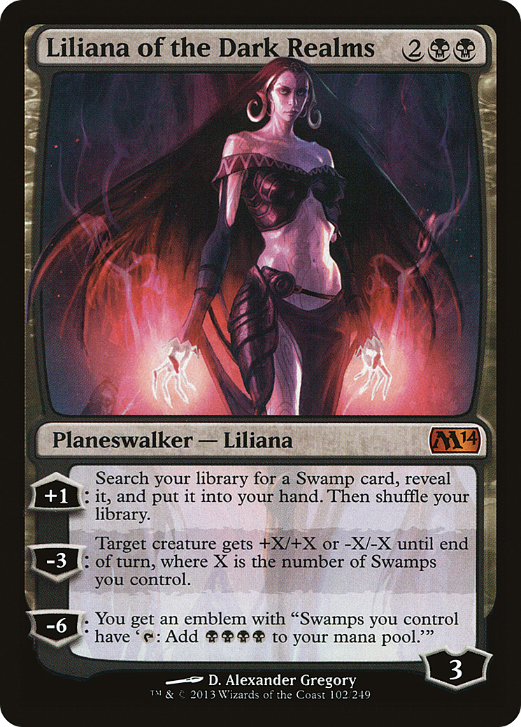 Magic 2014 - (M14-102) - Liliana of the Dark Realms
