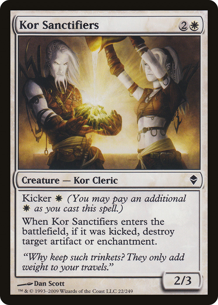 Zendikar - (ZEN-022) - Kor Sanctifiers Foil