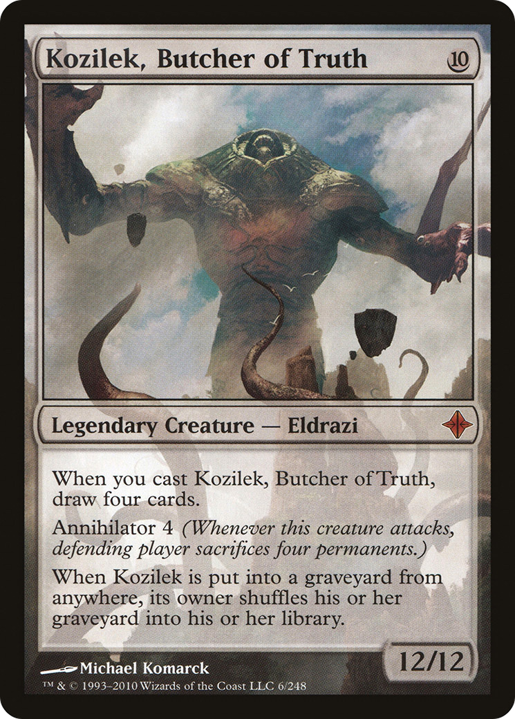 Rise of the Eldrazi - (ROE-006) - Kozilek, Butcher of Truth Foil