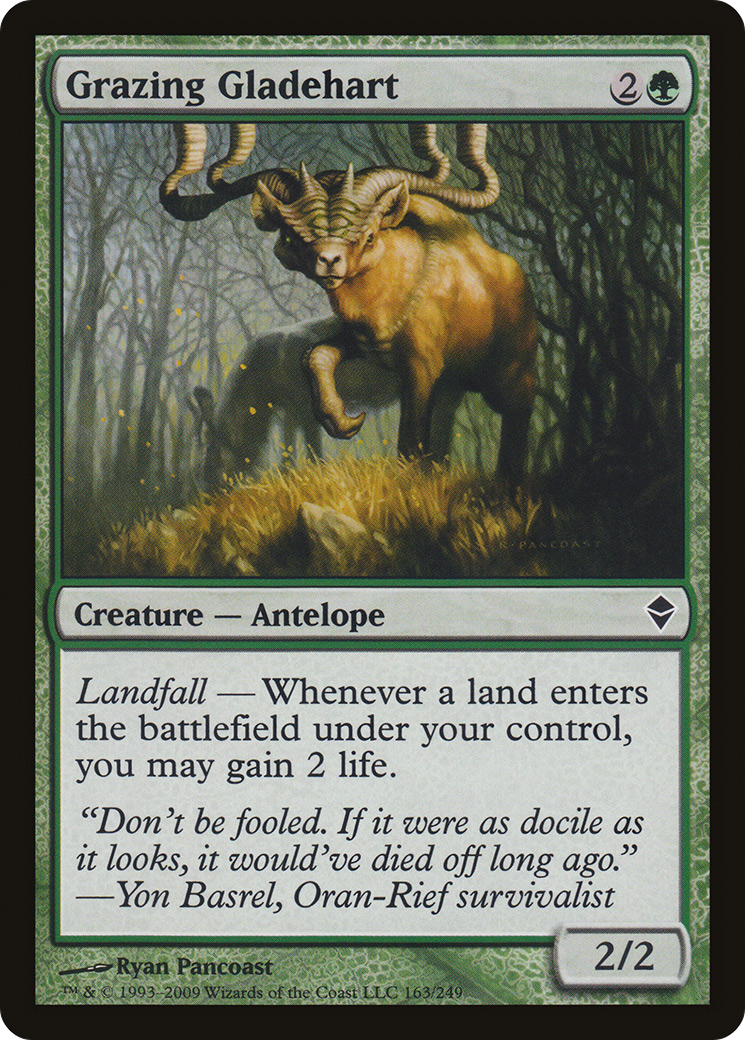 Zendikar - (ZEN-163) - Grazing Gladehart