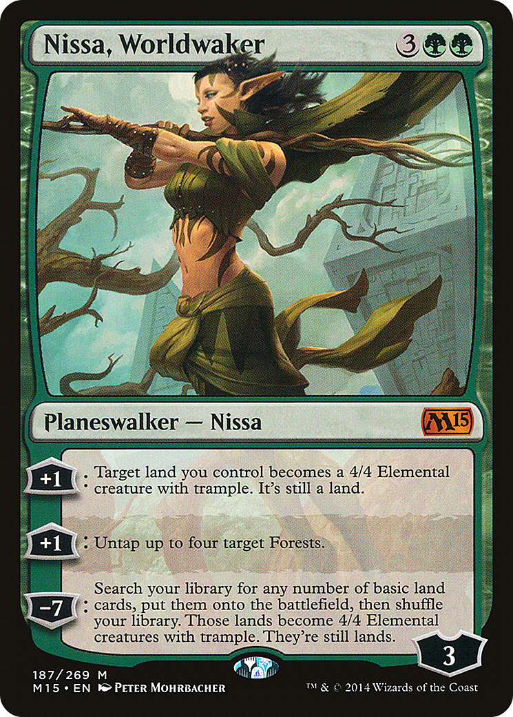 Magic 2015 - (M15-187) - Nissa, Worldwaker Foil