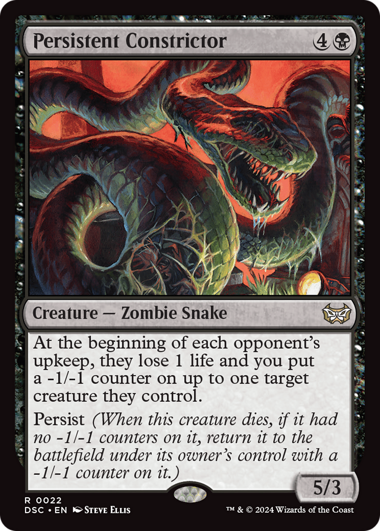 Duskmourn: House of Horror Commander - (DSC-022) - Persistent Constrictor
