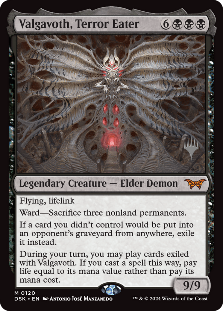 Duskmourn: House of Horror Promos - (PPDSK-120) - Valgavoth, Terror Eater