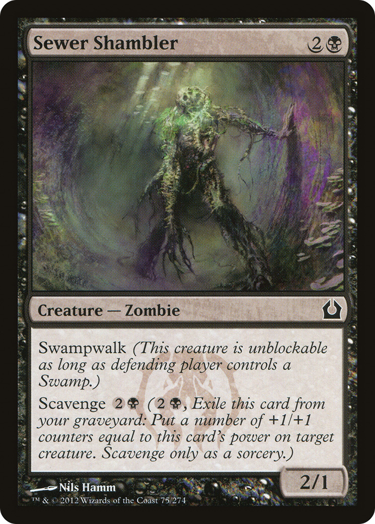 Return to Ravnica - (RTR-075) - Sewer Shambler Foil
