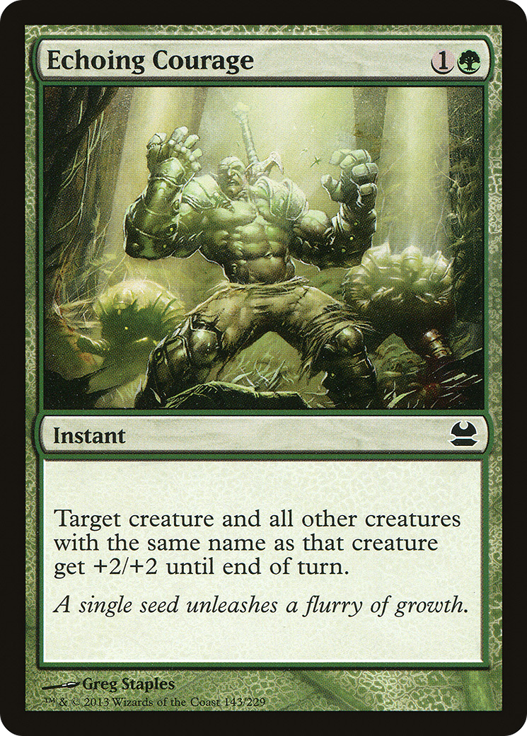 Modern Masters - (MMA-143) - Echoing Courage Foil