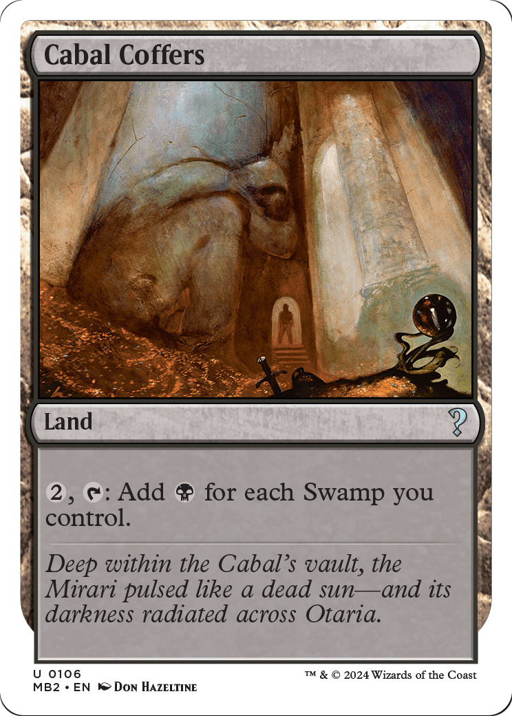 Mystery Booster 2 - (MB2-106) - Cabal Coffers (White Border)