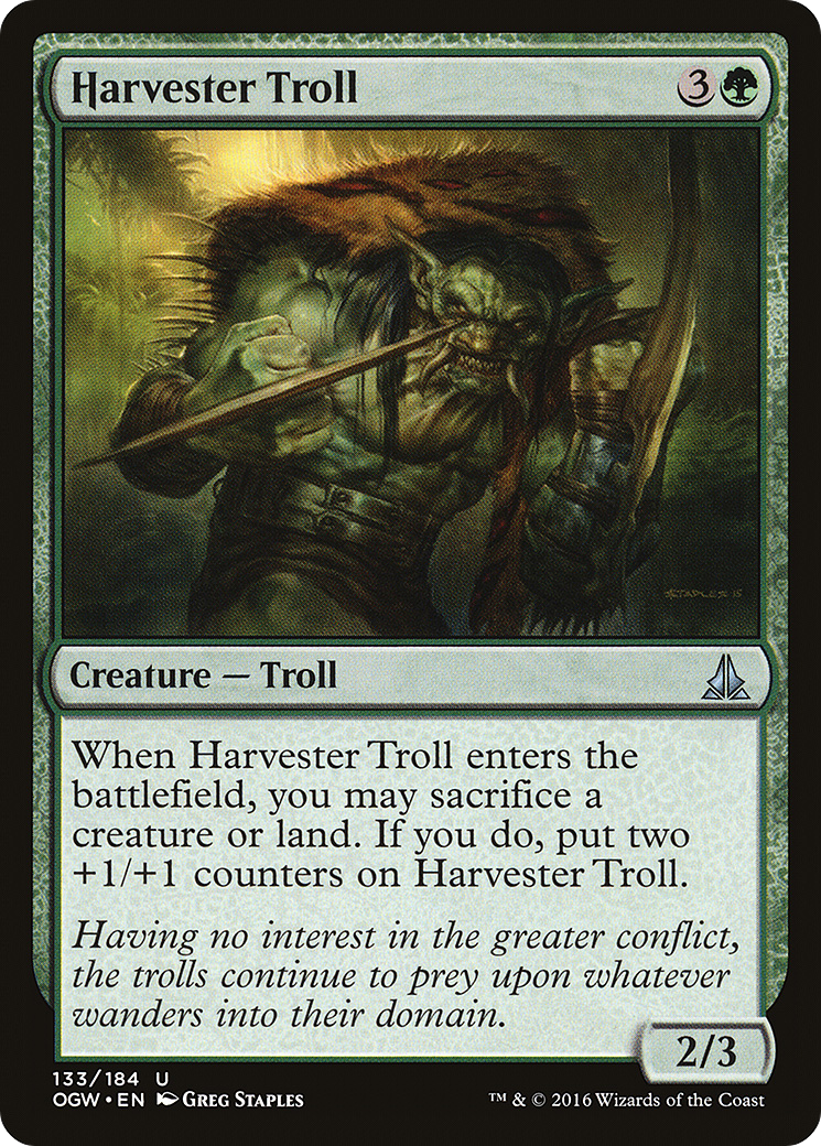 Oath of the Gatewatch - (OGW-133) - Harvester Troll
