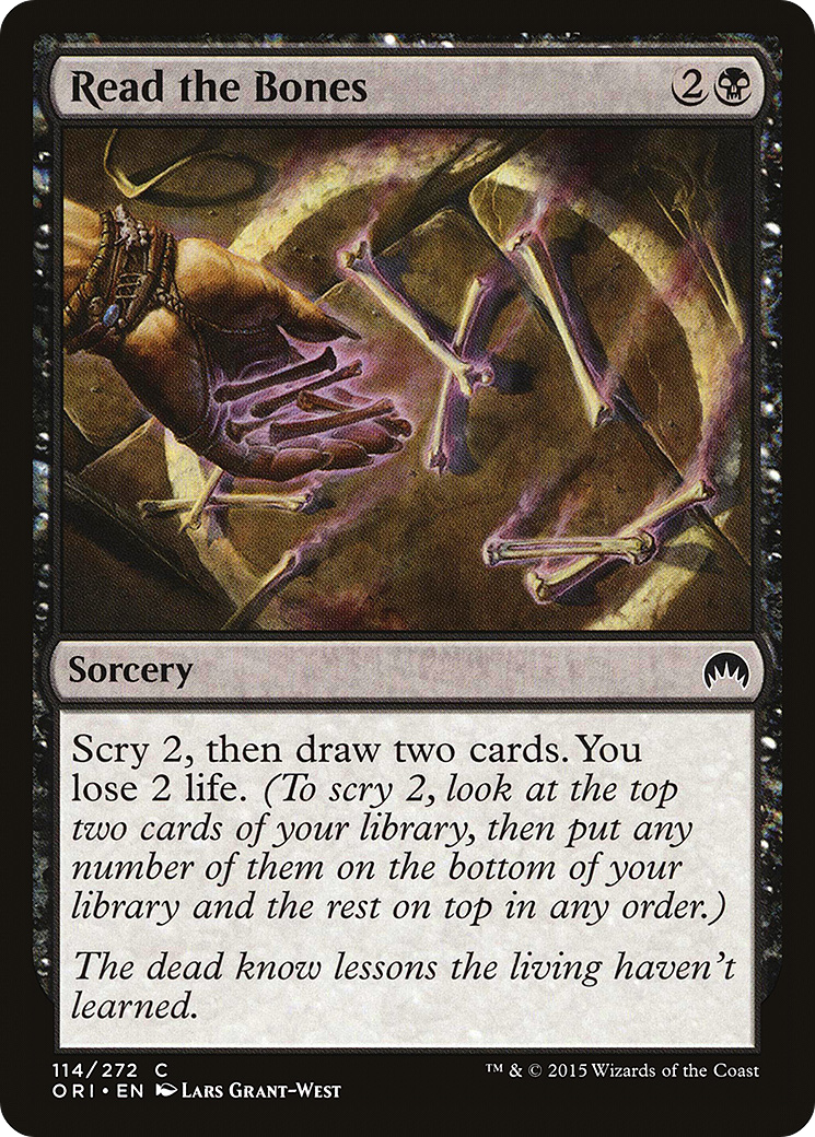 Magic Origins - (ORI-114) - Read the Bones Foil