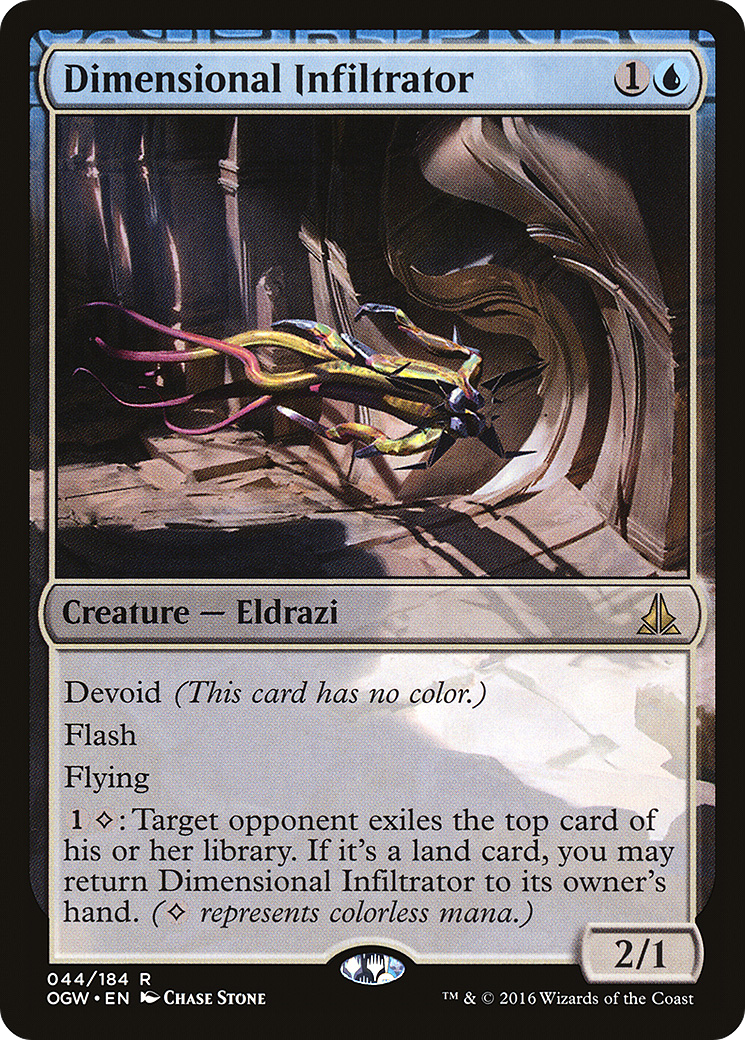 Oath of the Gatewatch - (OGW-044) - Dimensional Infiltrator: (devoid)