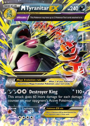 XY Ancient Origins 043/98 M Tyranitar EX - Holofoil - Ultra Rare