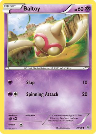 XY Ancient Origins 031 Baltoy (31) - Common