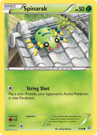 XY Ancient Origins 005/98 Spinarak - Common
