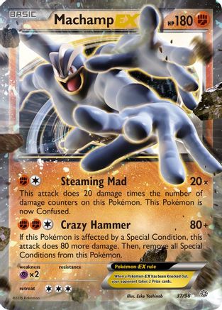 XY Ancient Origins 037/98 Machamp EX - Holofoil - Ultra Rare