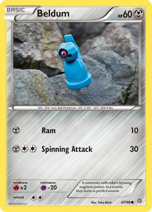 XY Ancient Origins 047/98 Beldum - Reverse Holofoil - Common