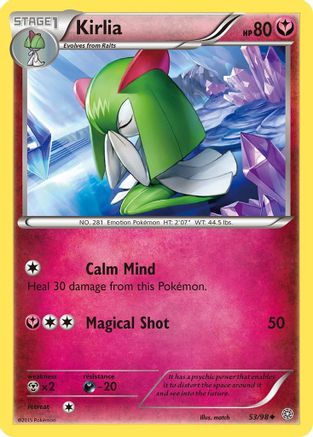 XY Ancient Origins 053/98 Kirlia - Reverse Holofoil - Uncommon