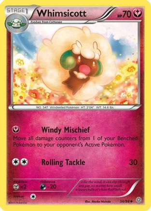 XY Ancient Origins 056/98 Whimsicott - Reverse Holofoil - Uncommon