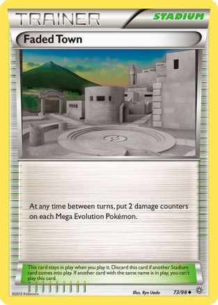 XY Ancient Origins 073 Faded Town - Reverse Holofoil - Uncommon