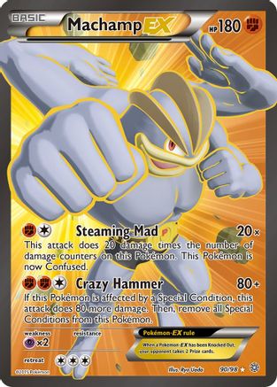 XY Ancient Origins 090/98 Machamp EX (90 Full Art) - Holofoil - Ultra Rare