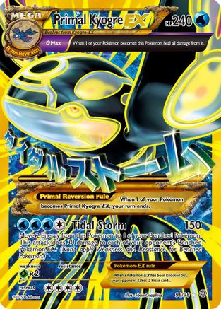 XY Ancient Origins 096 Primal Kyogre EX (Shiny Full Art) - Holofoil - Ultra Rare