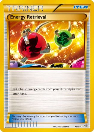 XY Ancient Origins 099/98 Energy Retrieval - Holofoil - Secret Rare