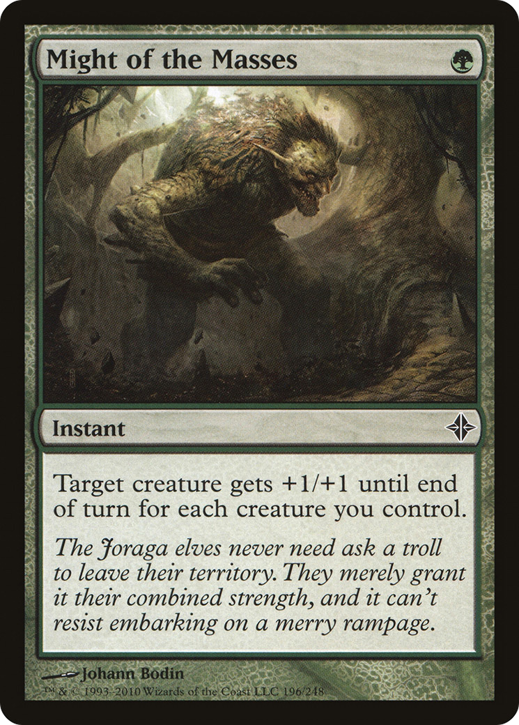 Rise of the Eldrazi - (ROE-196) - Might of the Masses Foil