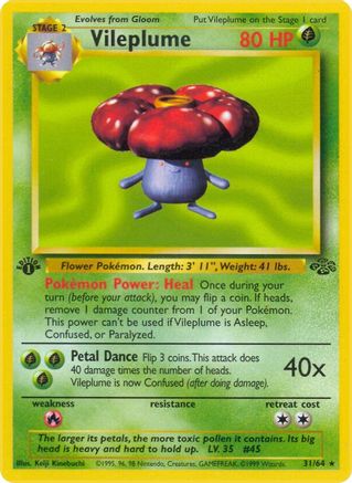 Jungle 031/64 Vileplume (31) - Unlimited - Rare