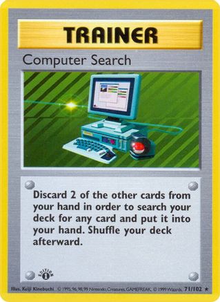 Base Set Shadowless 071/102 Computer Search - Unlimited - Rare