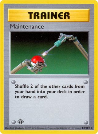 Base Set Shadowless 083/102 Maintenance - 1st Edition - Uncommon