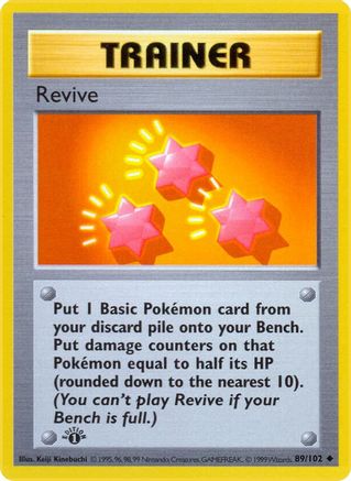 Base Set Shadowless 089/102 Revive - 1st Edition - Uncommon