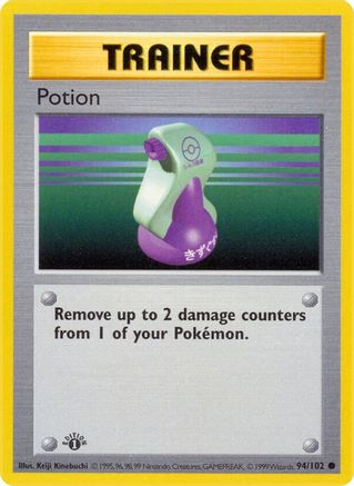 Base Set Shadowless 094/102 Potion - 1st Edition - Common