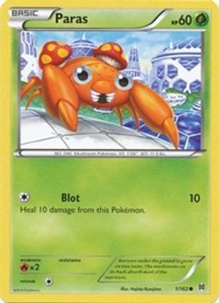 XY BREAKthrough 001 Paras - Reverse Holofoil - Common