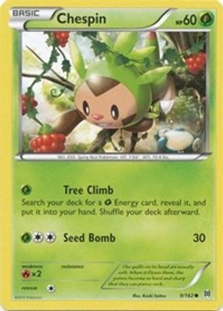 XY BREAKthrough 009/162 Chespin (9) - Common