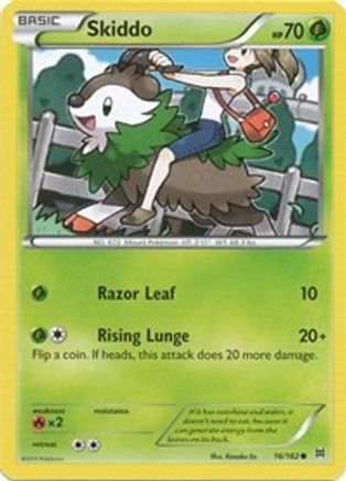 XY BREAKthrough 016 Skiddo - Reverse Holofoil - Common