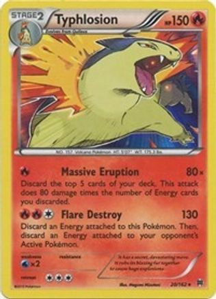 XY BREAKthrough 020/162 Typhlosion - Reverse Holofoil - Holo Rare