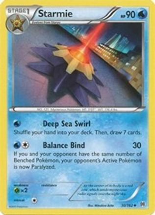 XY BREAKthrough 030/162 Starmie - Reverse Holofoil - Uncommon