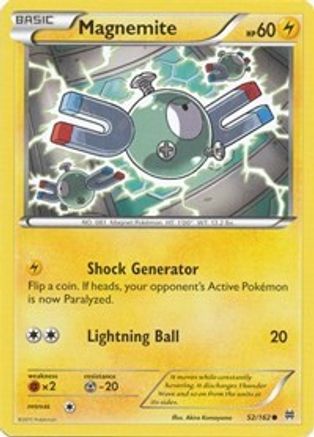 XY BREAKthrough 052 Magnemite (52) - Reverse Holofoil - Common