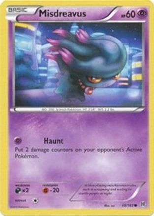 XY BREAKthrough 065 Misdreavus - Reverse Holofoil - Common