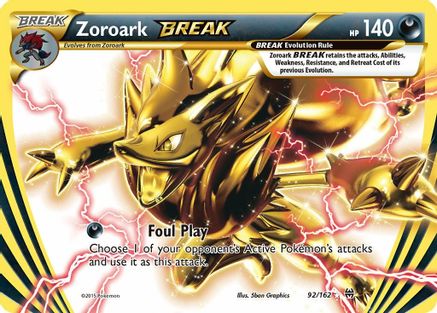 XY BREAKthrough 092/162 Zoroark BREAK - Holofoil - Rare BREAK