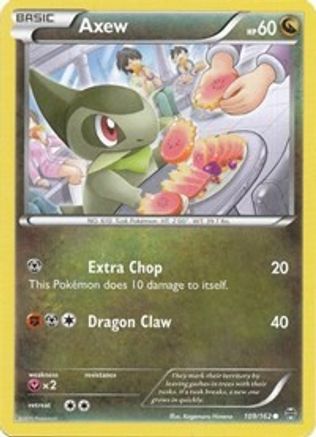 XY BREAKthrough 109/162 Axew (109) - Reverse Holofoil - Common