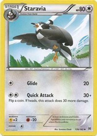 XY BREAKthrough 126 Staravia - Uncommon