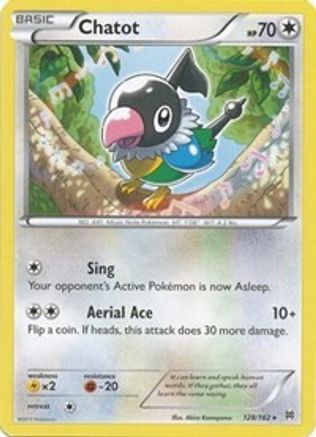 XY BREAKthrough 128 Chatot - Reverse Holofoil - Rare
