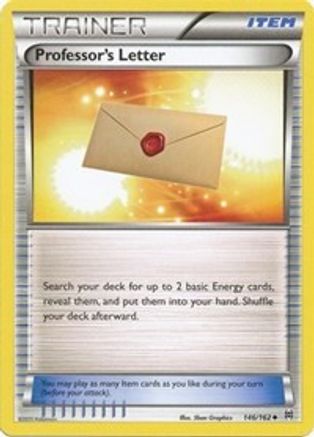 XY BREAKthrough 146/162 Professor's Letter - Uncommon