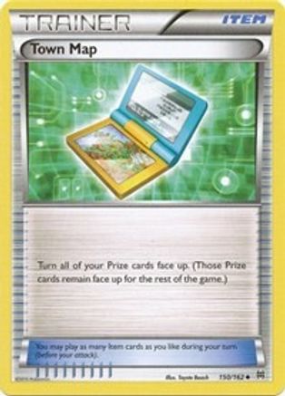 XY BREAKthrough 150/162 Town Map - Uncommon