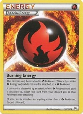 XY BREAKthrough 151/162 Burning Energy - Reverse Holofoil - Uncommon