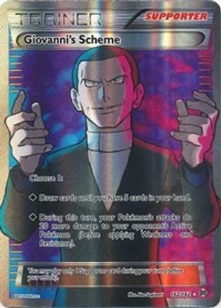 XY BREAKthrough 162/162 Giovanni's Scheme (Full Art) - Holofoil - Ultra Rare