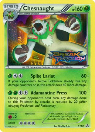 XY Promos XY68 Chesnaught (Prerelease) - Holofoil - Promo