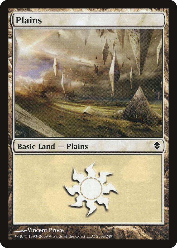 Zendikar - (ZEN-233A) - Plains (233a)