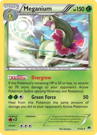 XY BREAKpoint 003/122 Meganium - Holofoil - Holo Rare