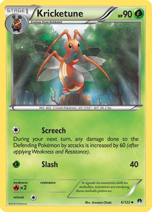 XY BREAKpoint 006/122 Kricketune - Reverse Holofoil - Uncommon