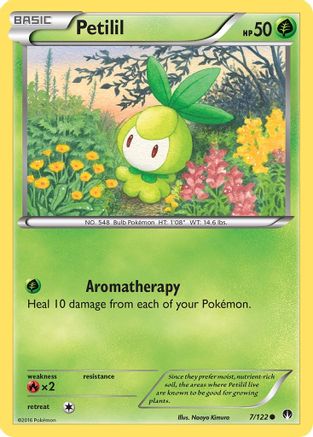 XY BREAKpoint 007 Petilil - Reverse Holofoil - Common